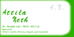 attila neth business card